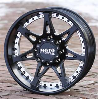 18 inch Black wheels rim MOTO METAL 961 Chevy Gmc Dodge 2500 3500 8 