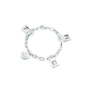    TIffany & CO Charm bracelet LOVE with 4 charms 