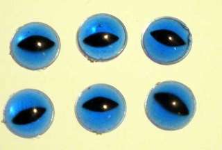144 ~ Animal Craft Eyes Glue on 14mm ~ BLUE CAT EYES  