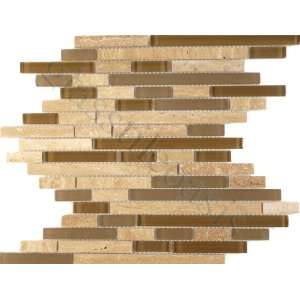  Bricks Brown Random Brick Series Glossy & Frosted Glass and Stone 