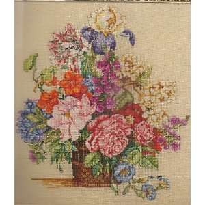  Cross Stitch Kit Spring Floral From Bucilla Heirloom 