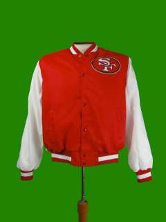 Vintage 80s SAN FRANCISCO 49ers CHALK LINE JACKET Team Of The Decade L 