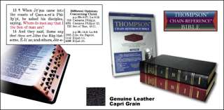 Thompson Chain Reference KJV Bible Large Print Black  