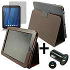 Leather Pouch Case + LCD + USB Charger For HP TouchPad