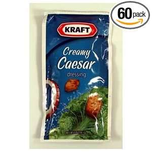 Kraft Creamy Caesar Dressing, 2 Ounce Pouches (Pack of 60)  