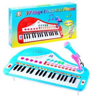 Kids Authority 37 Keys Electronic Piano with Microphone and stand 