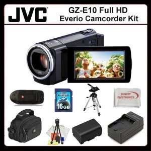  JVC GZ E10 Everio Camcorder Kit Includes JVC GZE10 Camcorder 