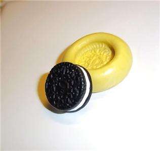 Chocolate Cookie Flexible Push Mold   Polymer Clay E134  
