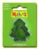 Makins Clay Pottery Cookie Cutters Christmas TREES  