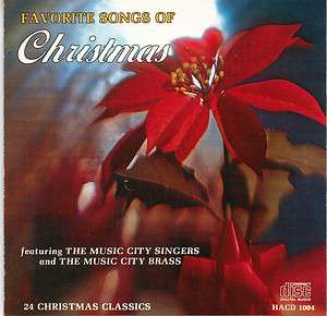 The Music City Singers   Favorite Songs Of Christmas (CD) Music City 