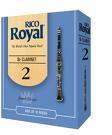 Rico Royal Bb Clarinet Reeds Box of 10 w/Holders #2 NEW  