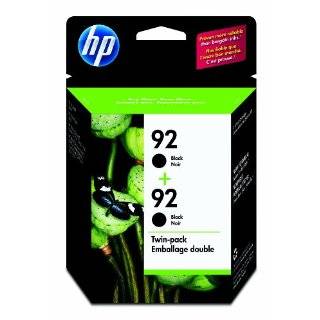 HP 92 Black Ink Cartridge in Retail Packaging, Twin Pack (C9512FN140)
