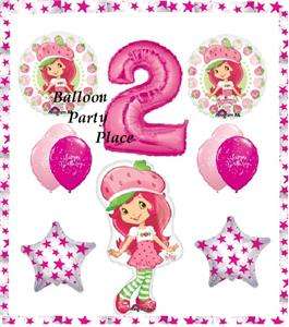   shortcake birthday party SECOND 2ND BALLOONS supplies decoration TWO