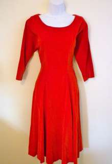   Christmas Holiday Cocktail Dress   50s 60s   Size 8 10 Med  