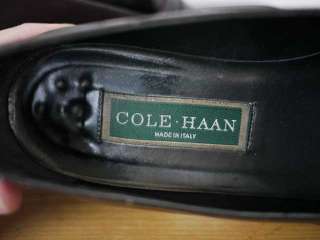 COLE HAAN Womens Italian Leather Buckle LOAFERS 7.5 38  