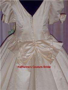 Wedding Dress Bridal sz 12 Gown #28 In Stock Ivory Satin  