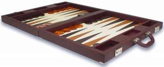 Dal Negro Brown Tournament Backgammon Set  