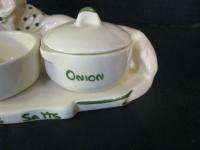 CHEF Condiment Holder California Pottery Pixieware Old  