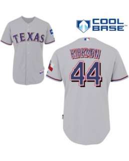   Kirkman Texas Rangers Authentic Road Cool Base Jersey By Majestic