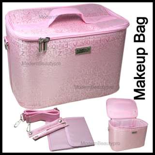   Box Bag Case MAKEUP COSMETIC NAIL ART TECHNICIAN TOOLS   Pink  