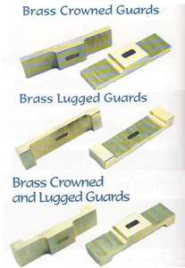 Brass Guards,Knifemaking Guard,Crowned & Lugged, Knife Craft  