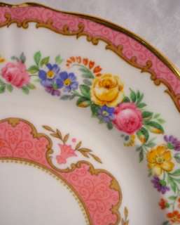 Crown Staffordshire LYRIC TUNIS pink Sm COVERED BUTTER  