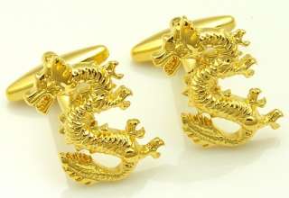 New Cufflinks cuff links Rooster on gold Frame CJ64  
