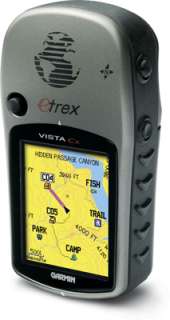 The Vista Cx features a bright color display, electronic compass and a 