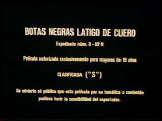 Rare 1983 Jesus Franco BOTAS NEGRAS LATIGO DE CUERO  