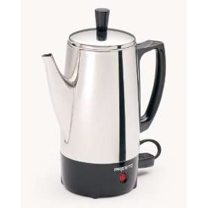 Stainless Steel Coffee Percolator Presto 02822 6 Cup with 