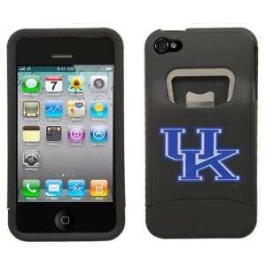 NCAA Kentucky Wildcats Black Bottle Opener iPhone 4 Cover 