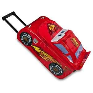  Cars 2 Lightning McQueen Rolling Luggage Bag Suitcase 