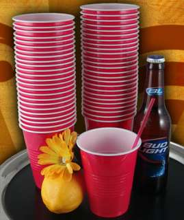 red 16 oz plastic cups 50 pack durable disposable and low cost these 