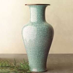  Celadon Crackle Floor Vase