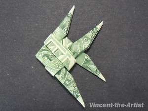 Dollar Money Origami GOLD FISH Great Oragami Gift Idea  