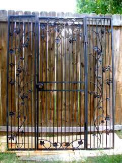 Large Heavy Custom Iron Wine Cellar WALL and Door with Hinges, Latch 