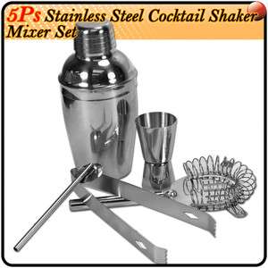 Stainless Steel Cocktail Shaker Wine Mixer Tool Kit C35  