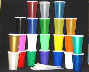 50  16 oz DRINKING GLASSES LIDS STRAWS CUPS TUMBLER  