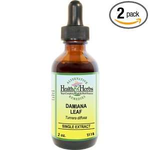Alternative Health & Herbs Remedies Damiana, 1 Ounce Bottle (Pack of 2 