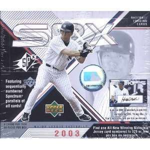    2003 Upper Deck SPX Baseball Hobby Box Sports Collectibles