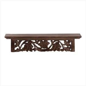  CARVED ISLAND WALL SHELF