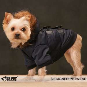 Is Pet Designer Dog Apparel   Murphy Paddington Coat   Color Navy 