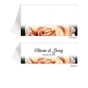   280 Personalized Place Cards   Rose Sherbet Dessert