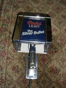 1988 COORS LIGHT ADVERTISING ELECTRIC WALL MOUNT LIGHT OR LAMP  
