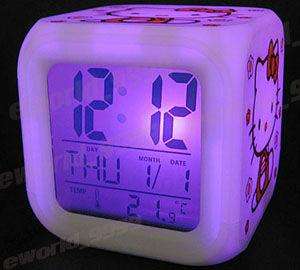 HelloKitty Fashion Alarm Square Electronic Clock Z005  