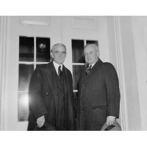  1937 photo Landon pays respects to Roosevelt. Washington 
