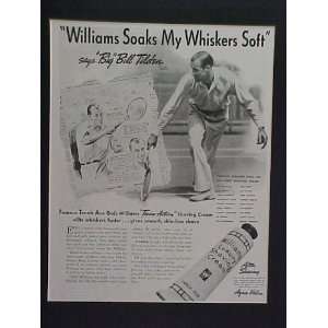Bill Tilden Greatest Tennis Player Of All Time 1937 Williams Shaving 