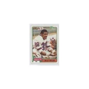  1981 Topps #34   Billy Taylor Sports Collectibles