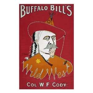 Wild West Buffalo Bill by Ivy League 1902. Size 18 inches width by 24 
