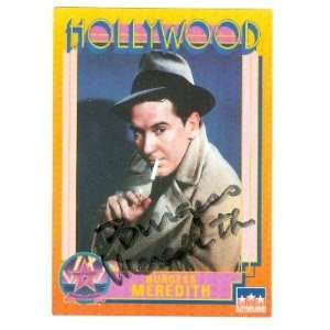  Burgess Meredith Autographed Trading Card Sports 